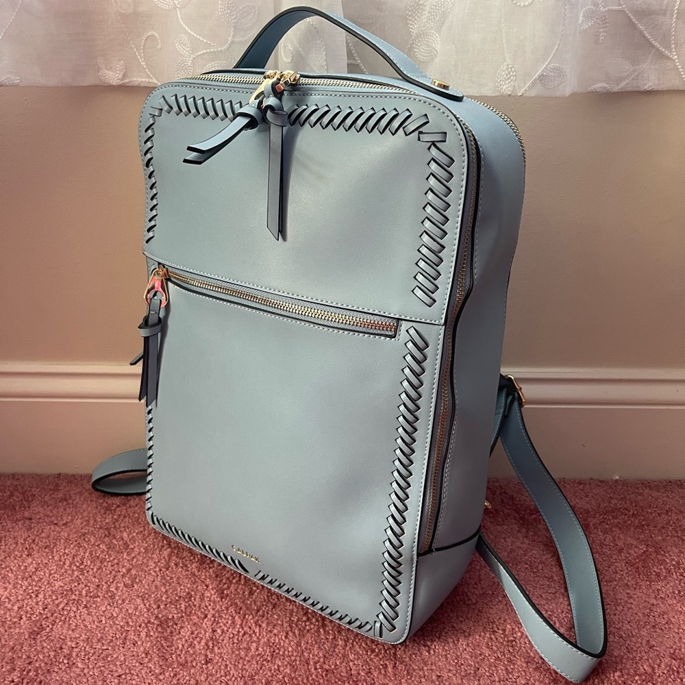 Used Calpak Kaya Laptop Backpack - Light Blue